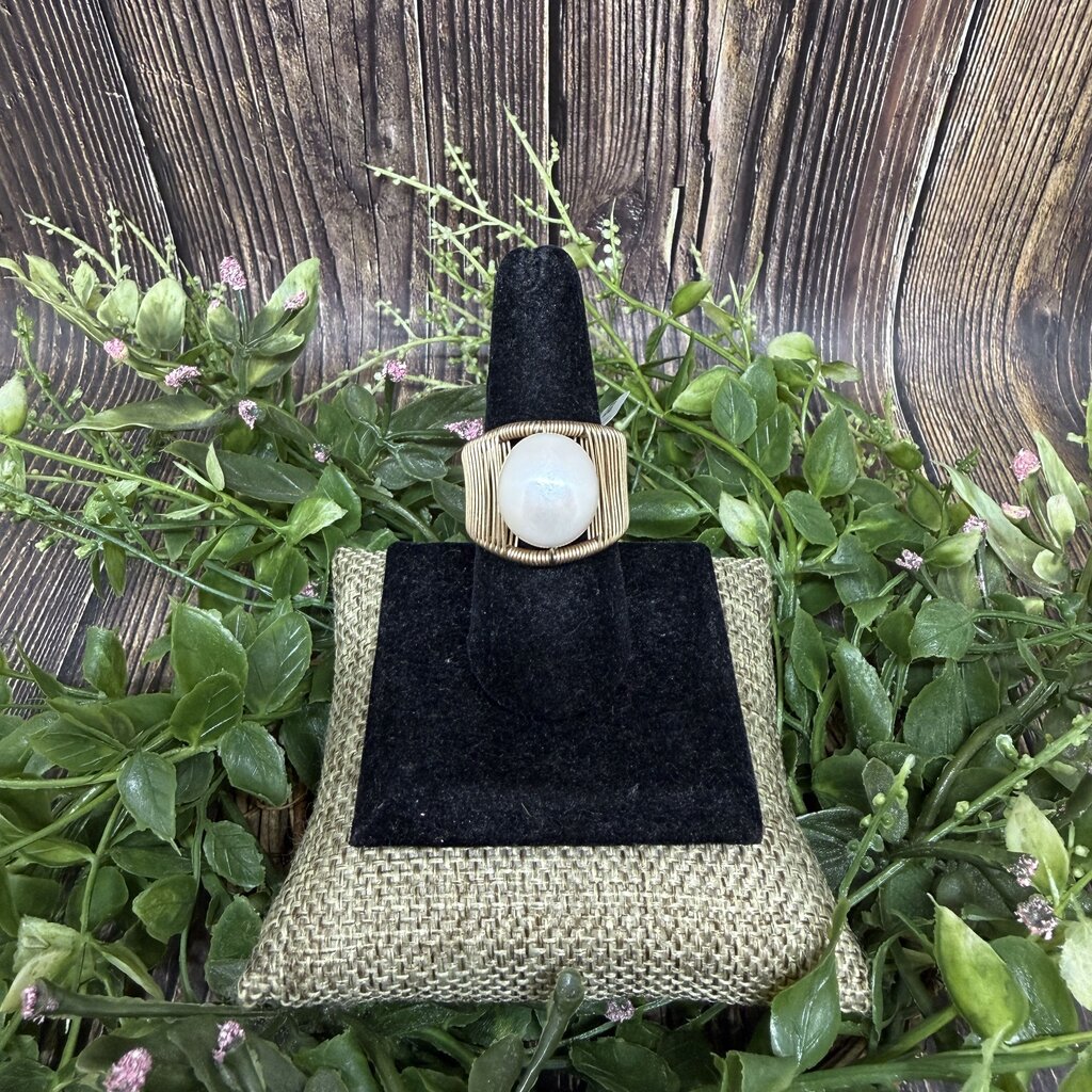 Pearl Wire Wrapped Ring
