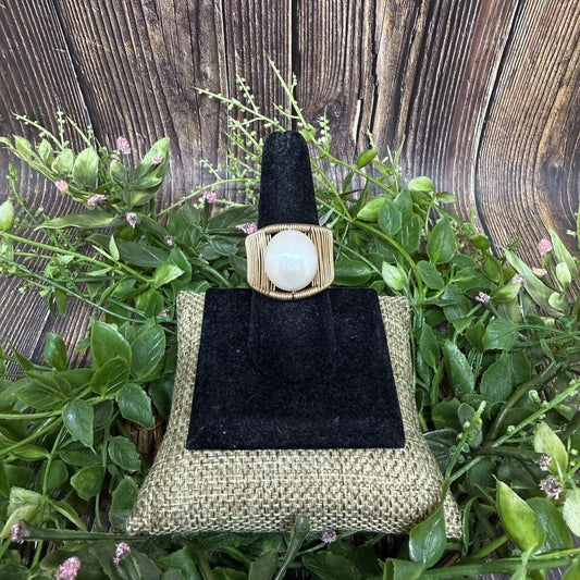 Pearl Wire Wrapped Ring