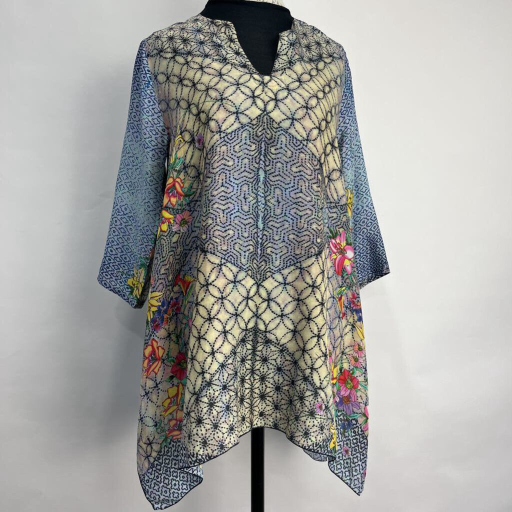 Johnny Was L/s Silk Tunic