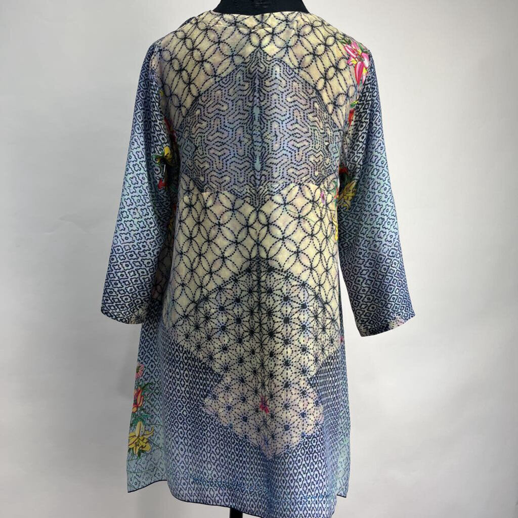 Johnny Was L/s Silk Tunic