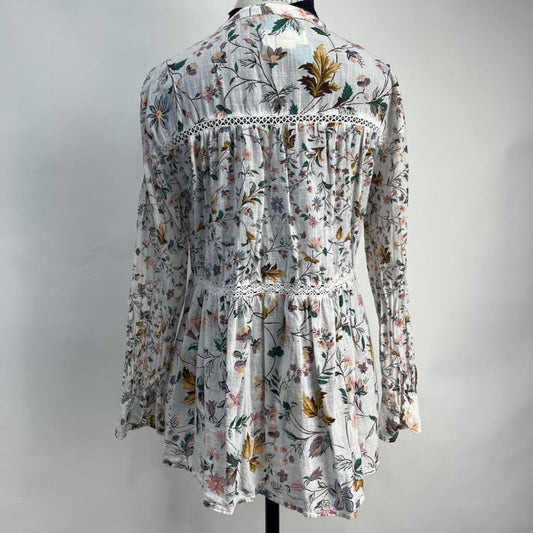 Anthropologie L/s Floral Shirt