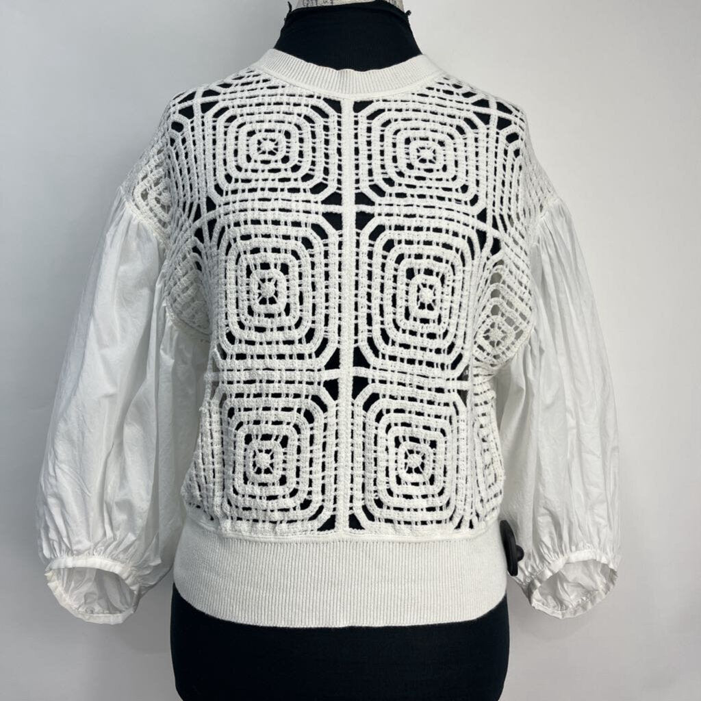 All Saints crochet knit Sweater