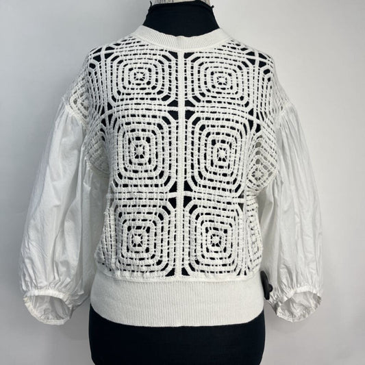 All Saints crochet knit Sweater