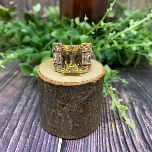 Crystal Statement Ring