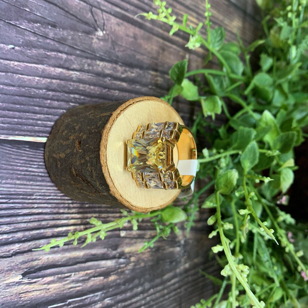 Crystal Statement Ring