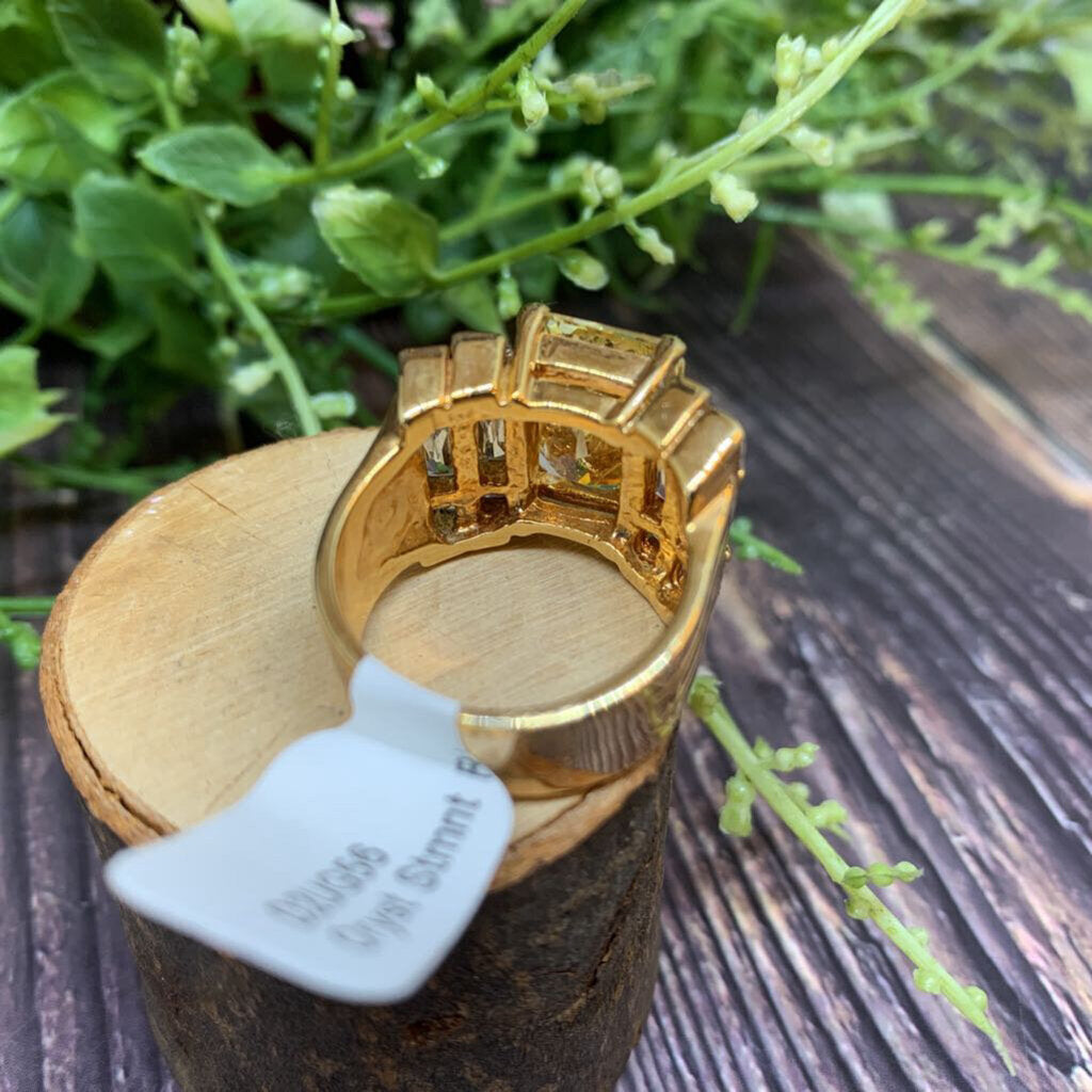 Crystal Statement Ring