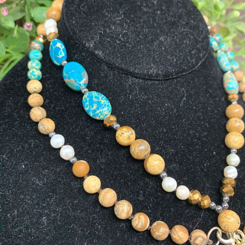 Teardrop Stone Necklace