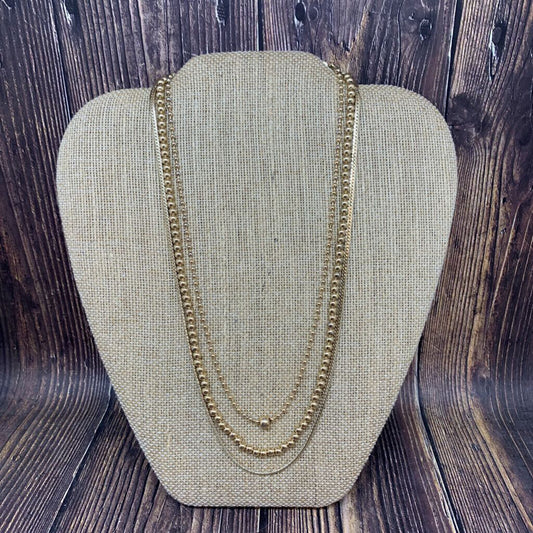 Loft Triple Chain Necklace