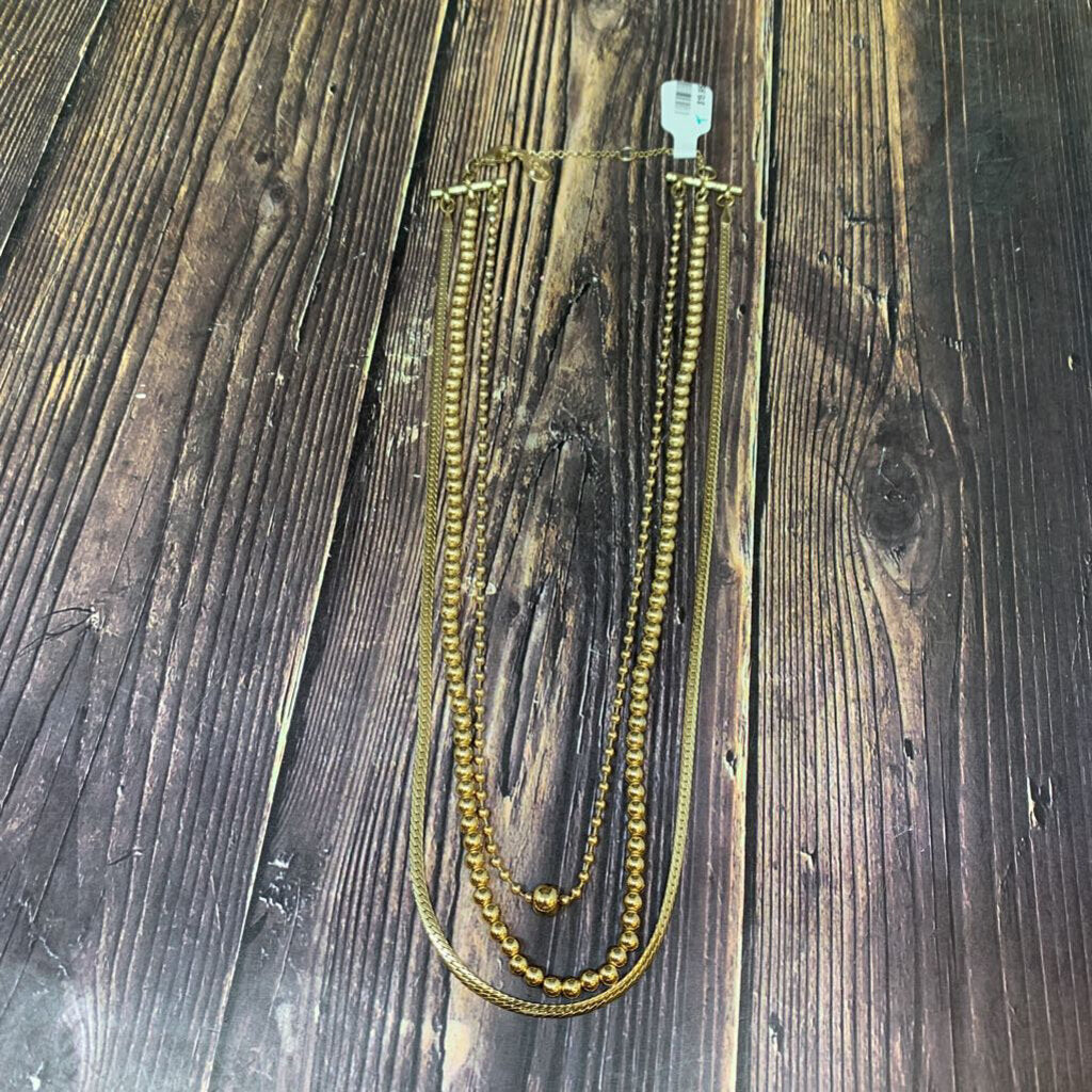 Loft Triple Chain Necklace