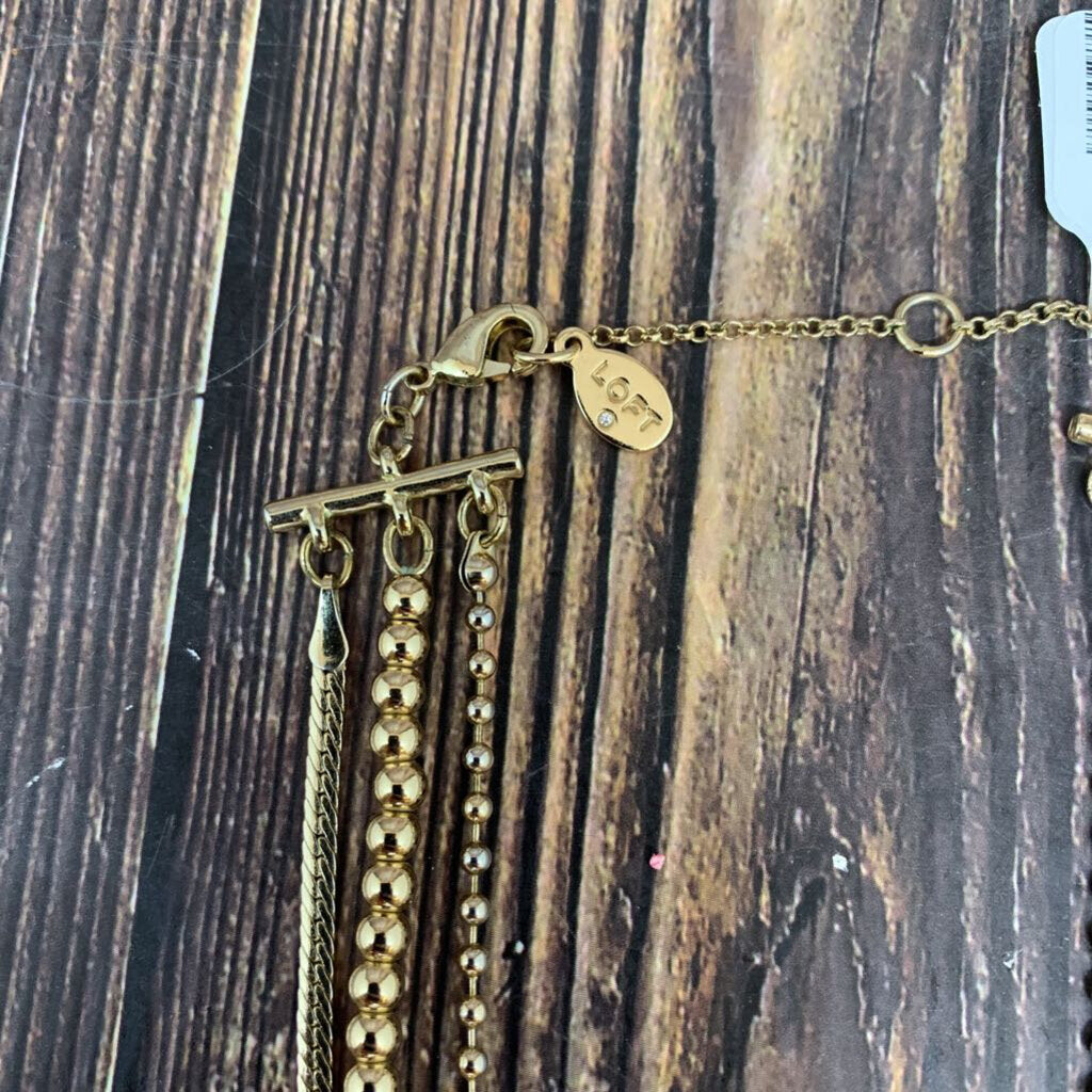 Loft Triple Chain Necklace