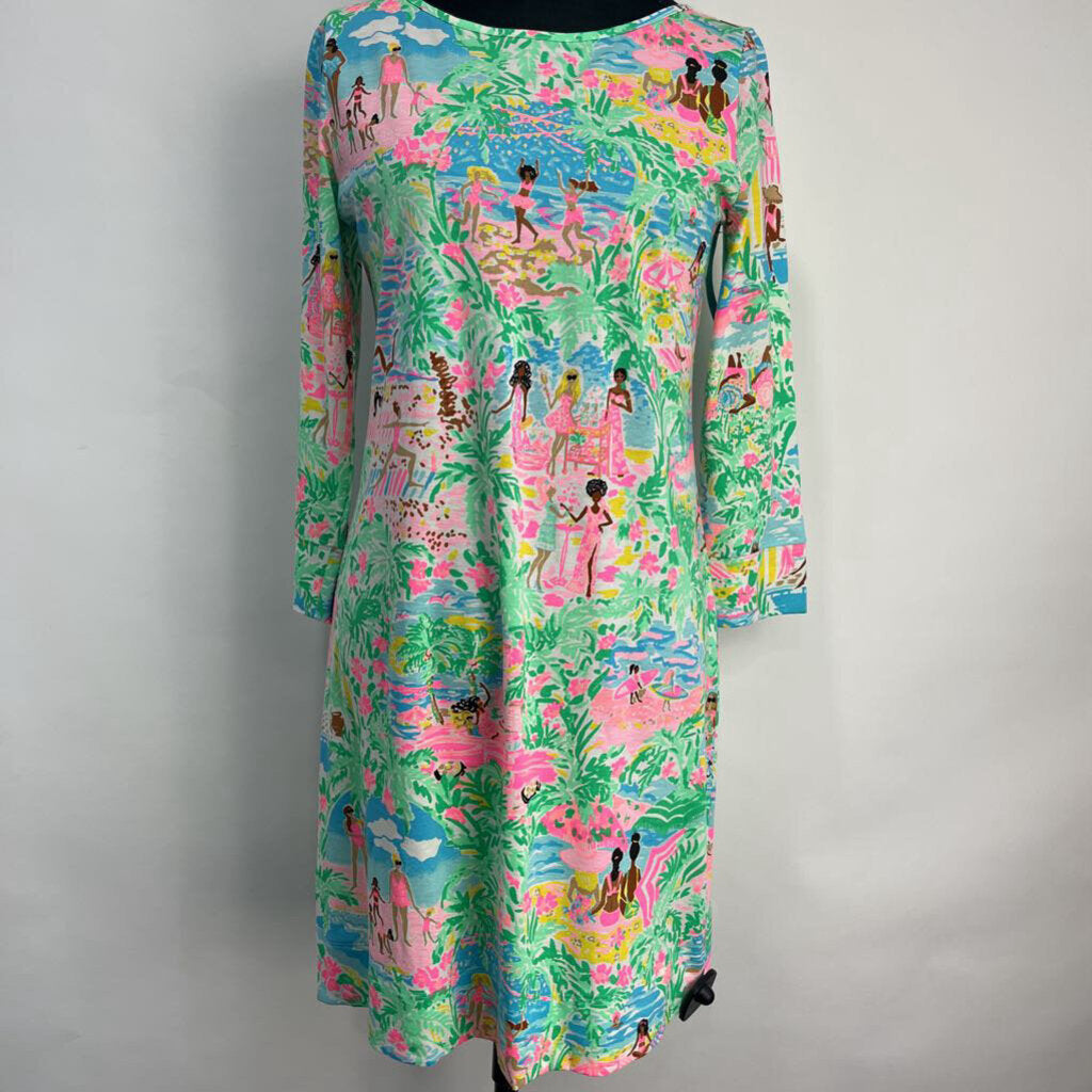 Lilly Pulitzer 3/4 Slv Print Dress