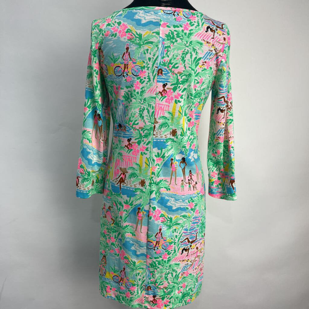 Lilly Pulitzer 3/4 Slv Print Dress