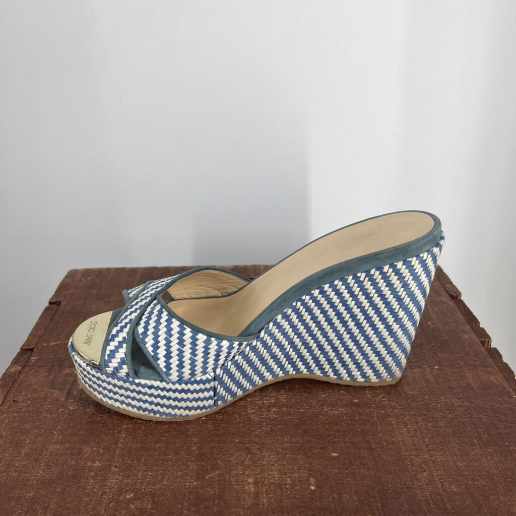 Jimmy Choo Raffia Platform Sandal