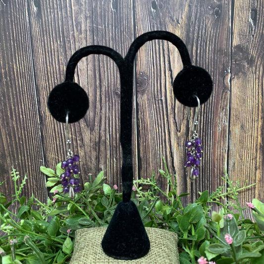 Sterling Bead Cluster Earrings