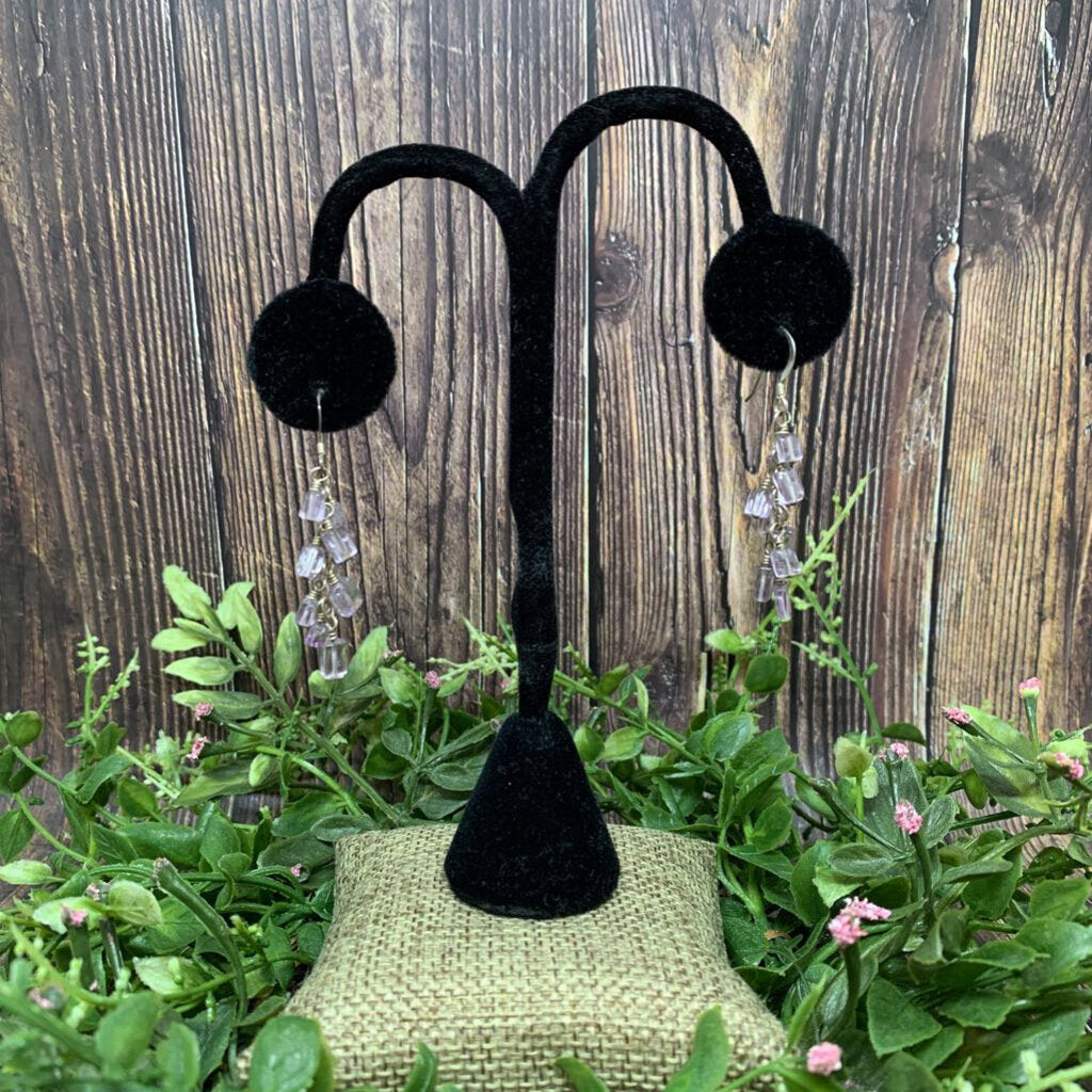 Sterling Bead Cluster Earrings