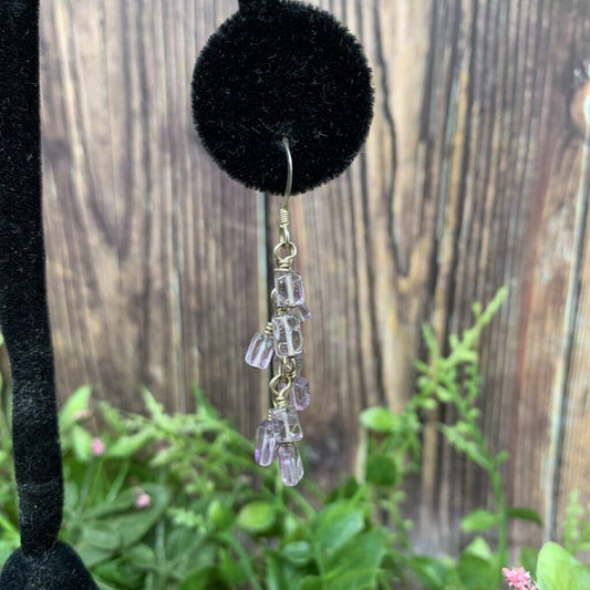 Sterling Bead Cluster Earrings