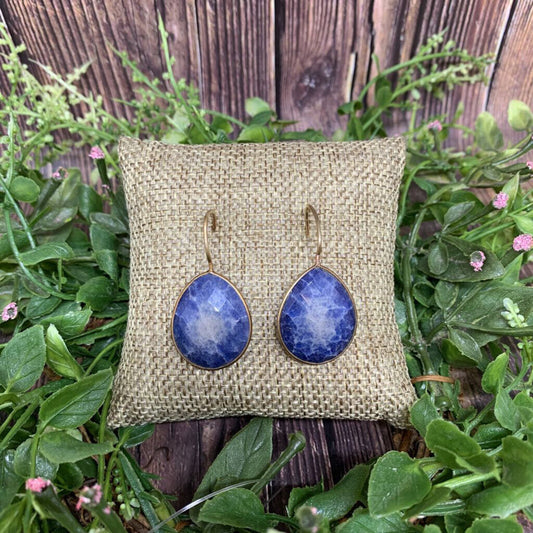 Stone Teardrop Earrings