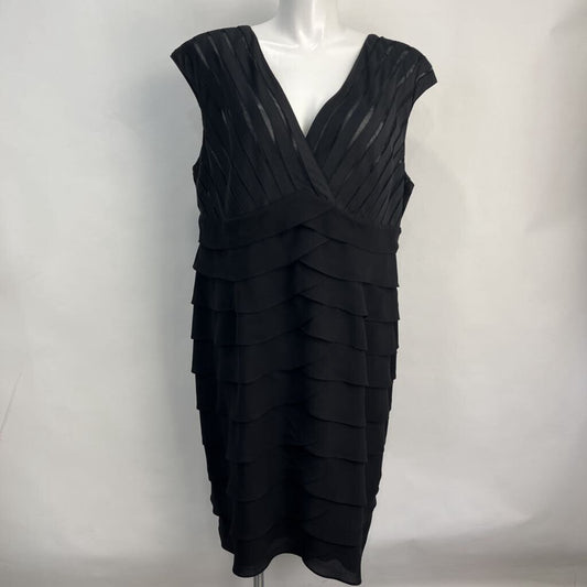 Adrianna Papell Slvls Layered Dress