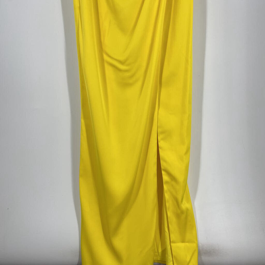 Aiden Slvls V-Neck Draped Gown