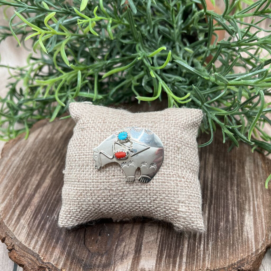 Sterling Silver Bear Pendant/Brooch