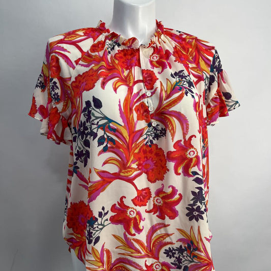 Cynthia Rowley S/s Floral Shirt