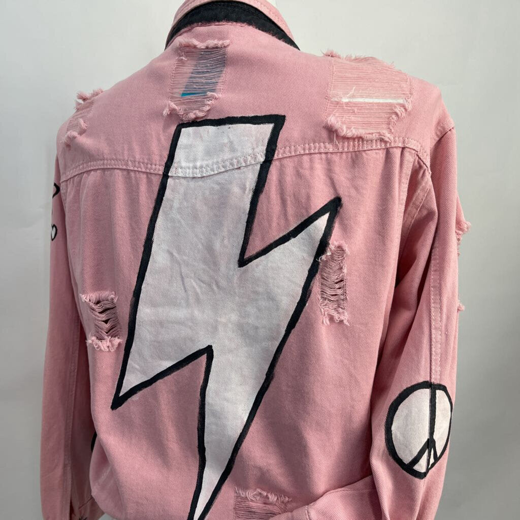 Wren + Glory Distressed Jacket