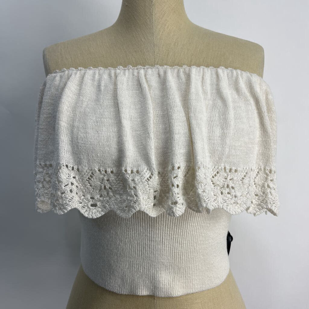 by Anthropologie strapless knit Top