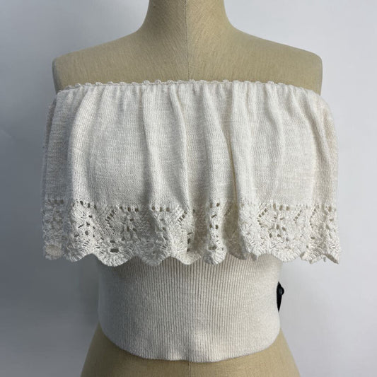 by Anthropologie strapless knit Top