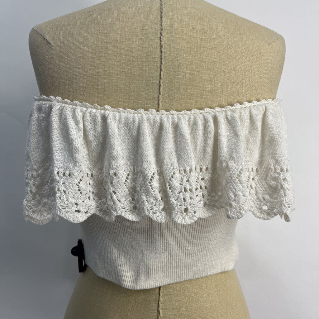 by Anthropologie strapless knit Top