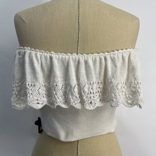 by Anthropologie strapless knit Top