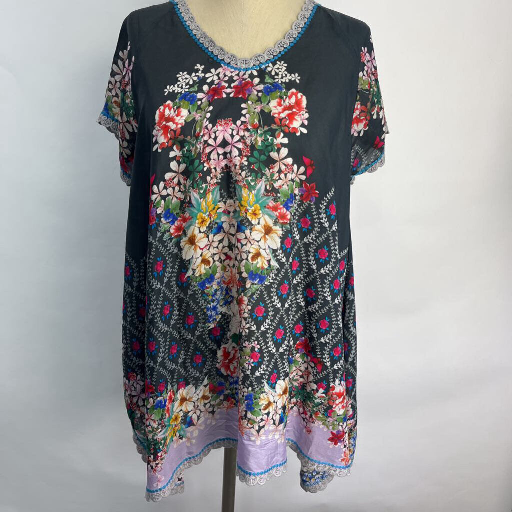 Johnny Was S/s Floral Shirt