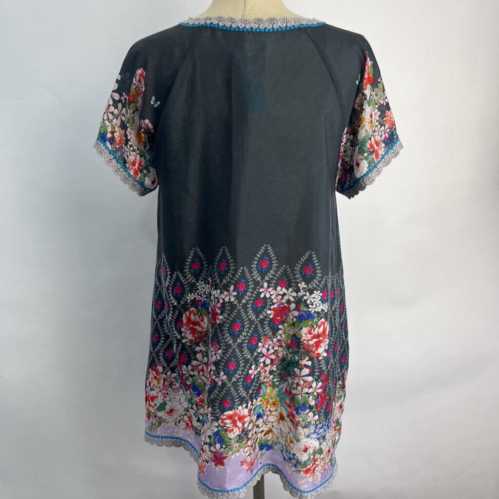 Johnny Was S/s Floral Shirt