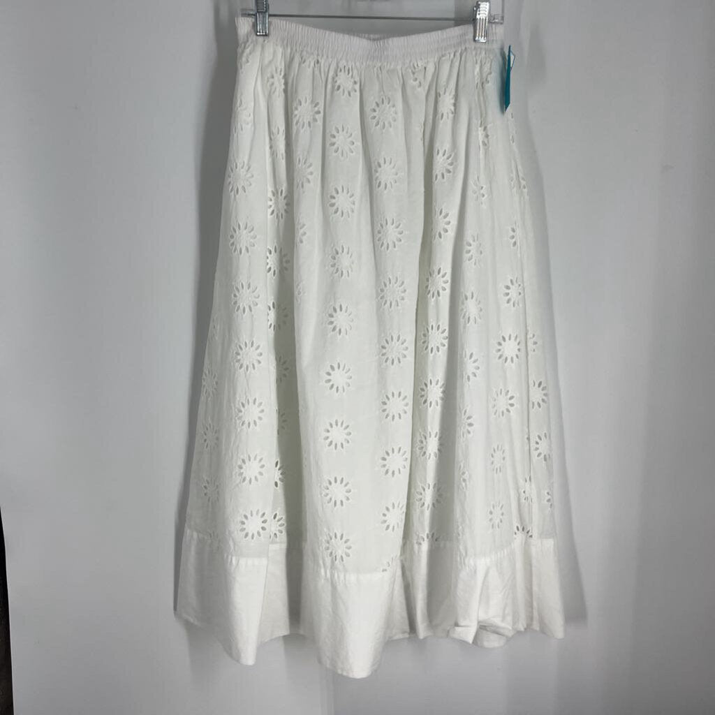 J Crew Open Embroidered Skirt
