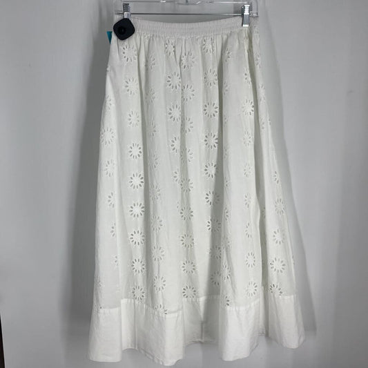 J Crew Open Embroidered Skirt