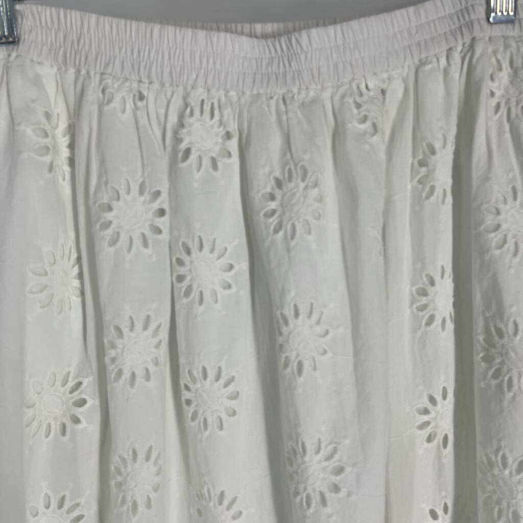 J Crew Open Embroidered Skirt