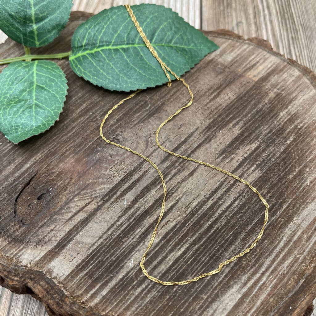 18k YG Chain Necklace