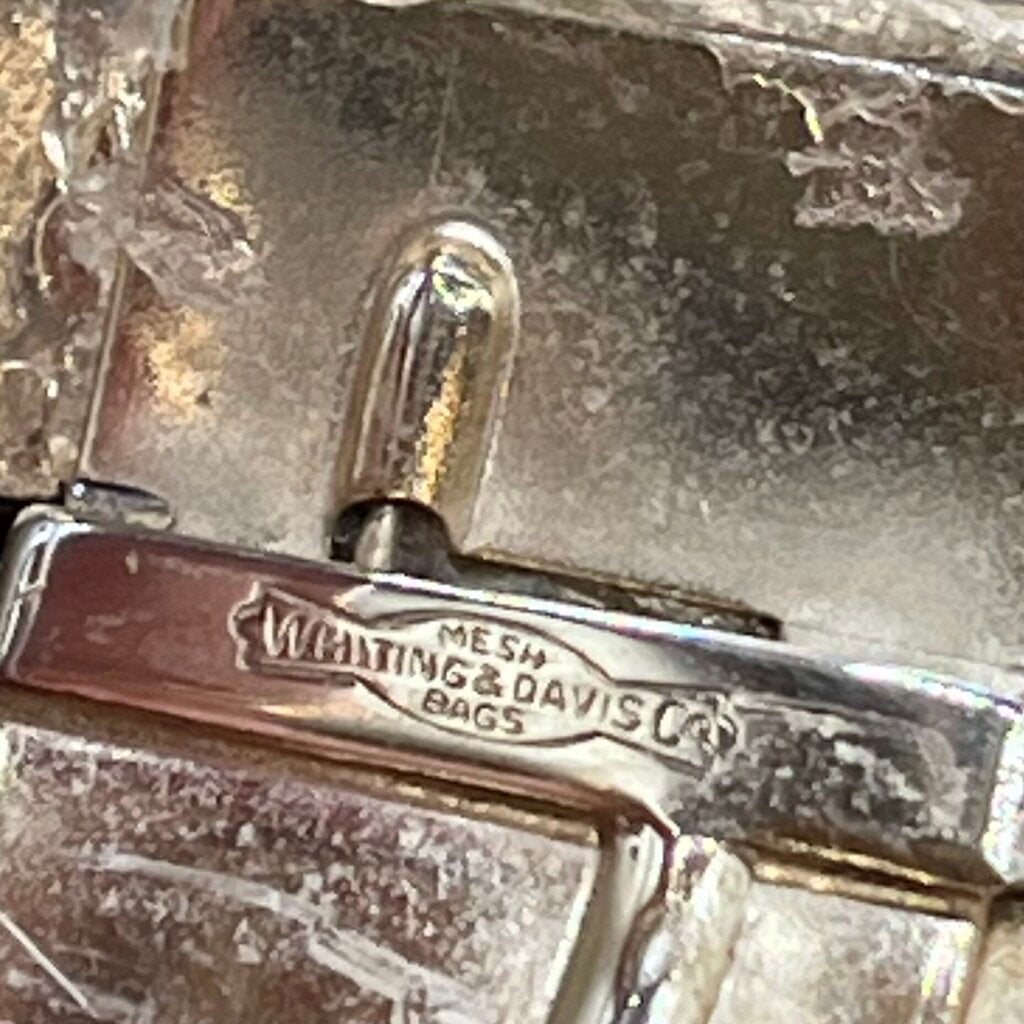 Vintage Whiting and Davis Glass Cameo Cuff