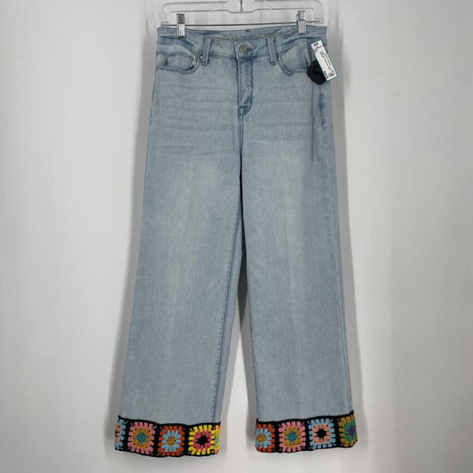 Laurie Felt Crochet Cuff Jeans