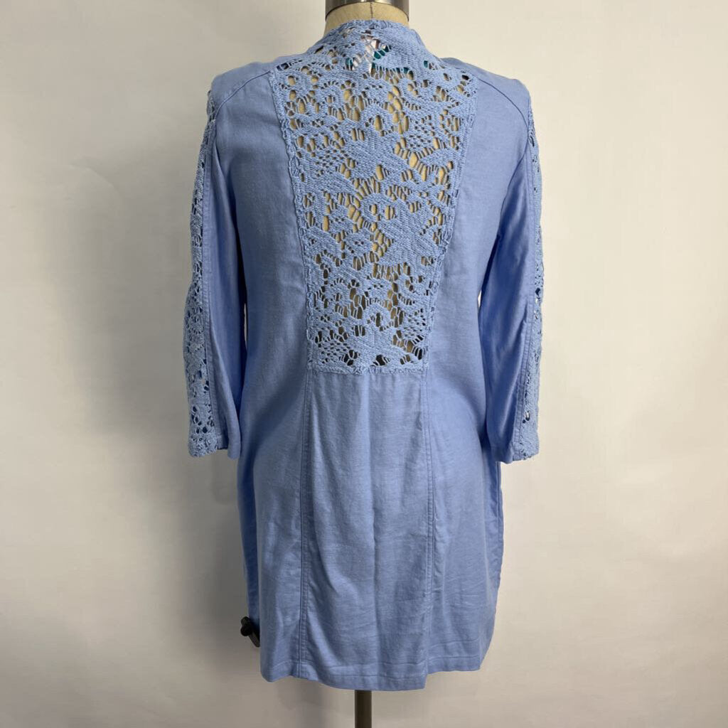 Chicos Crochet Trim Jacket