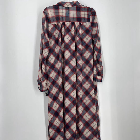 FP L/s Sheer Plaid Tunic