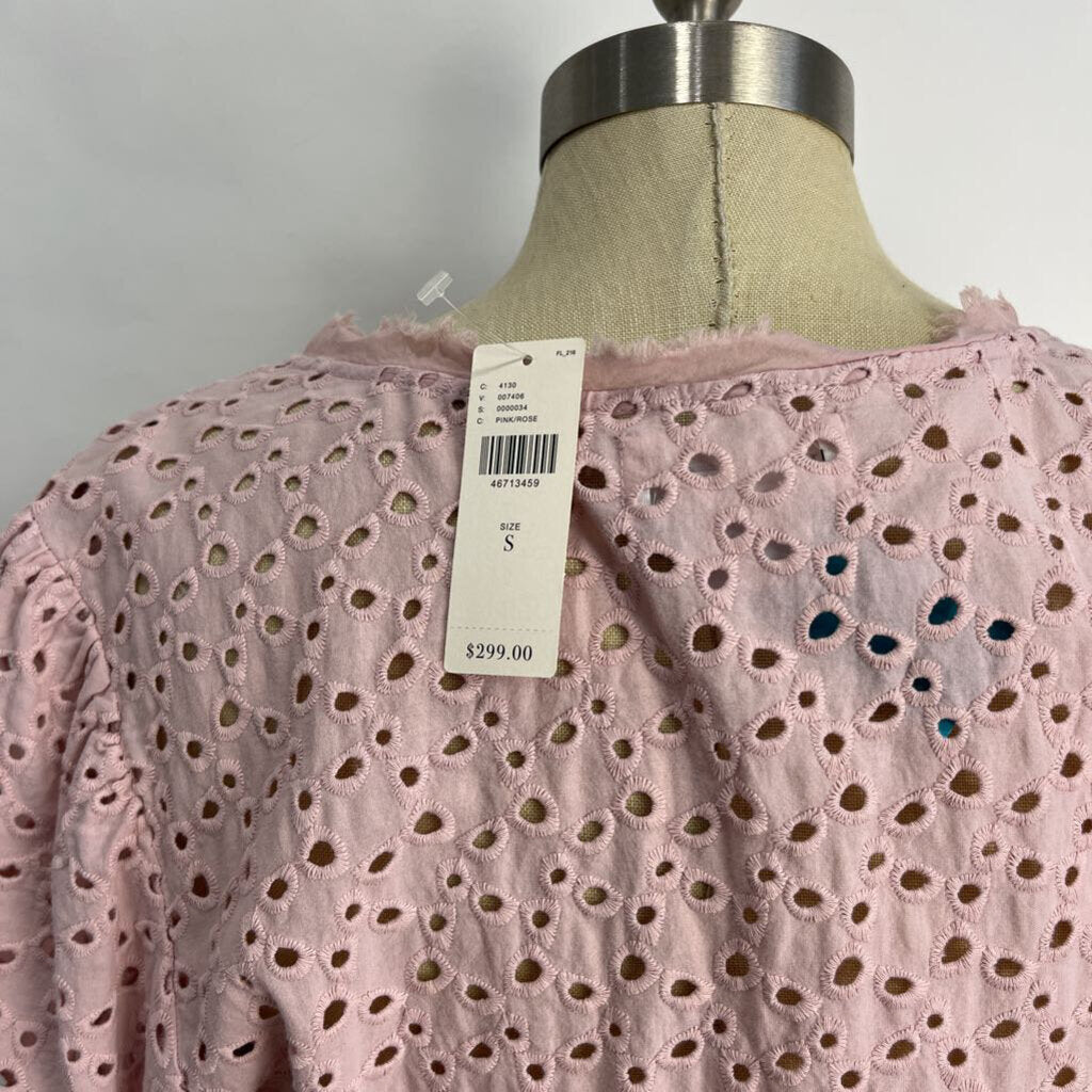 Velvet L/s Eyelet Wrap Dress
