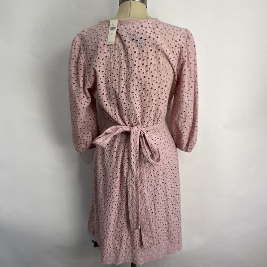 Velvet L/s Eyelet Wrap Dress