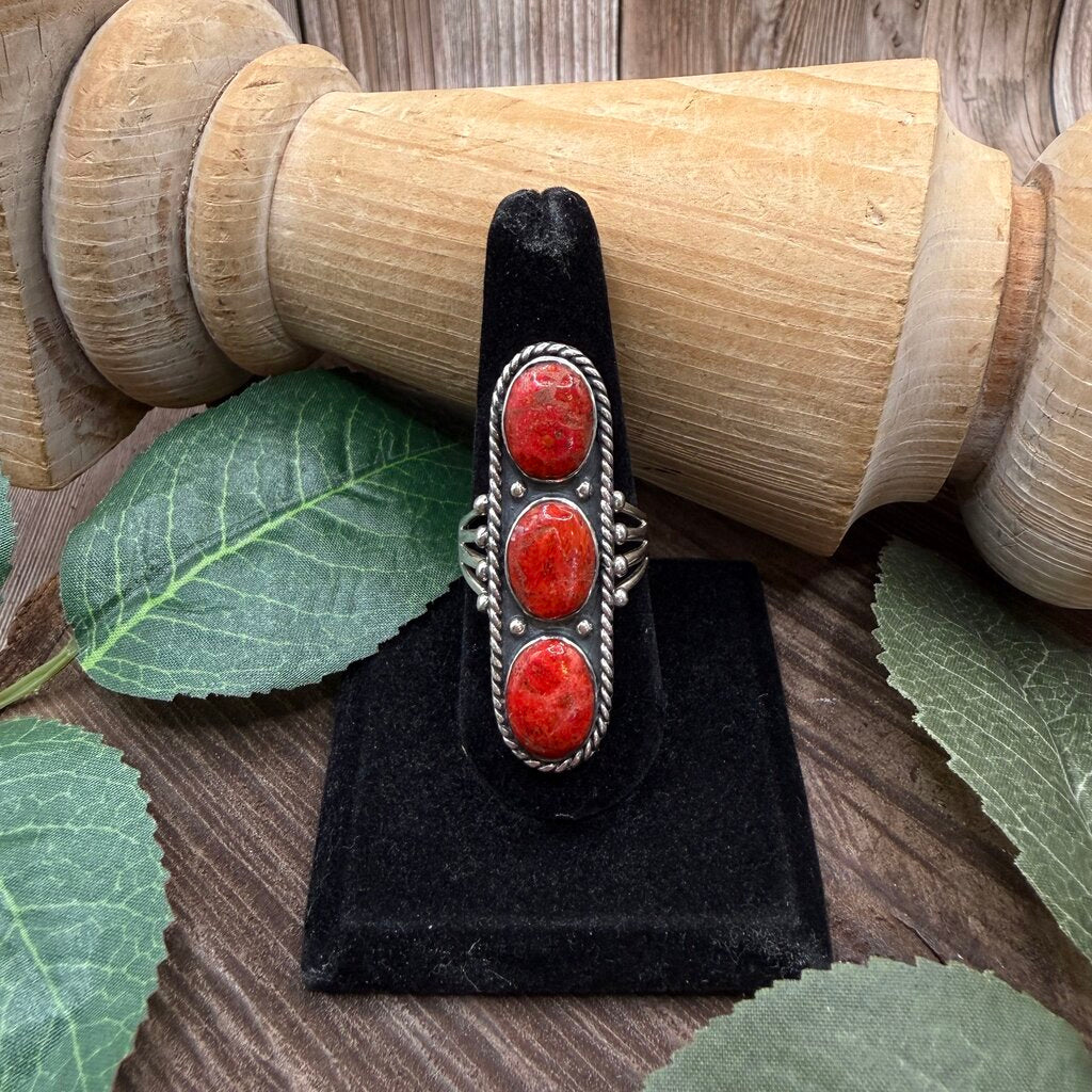 Three Stone Sterling Ring