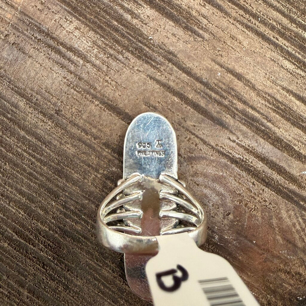 Three Stone Sterling Ring