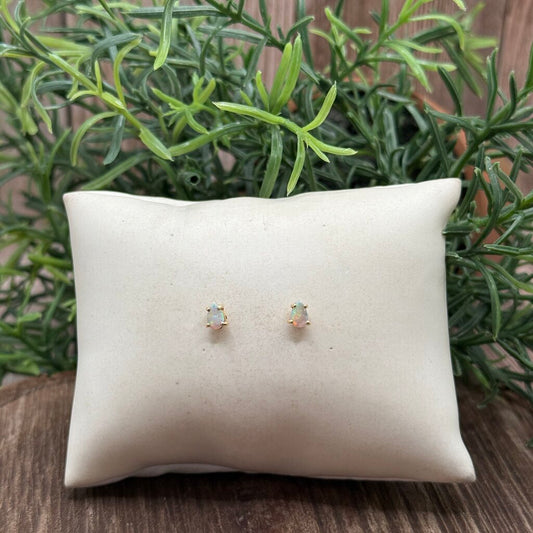 14k Opal Stud Earrings