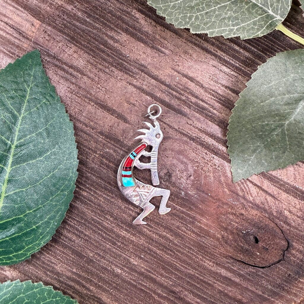 Sterling Kokopelli Pendant