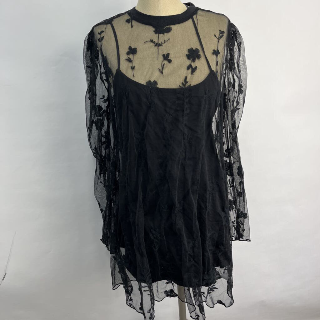 FP 2P Sheer Lace Dress