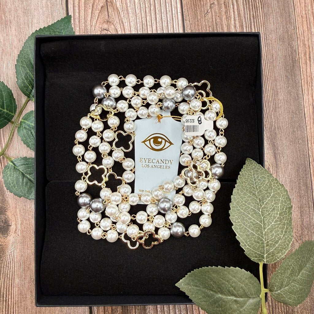 Eye Candy Glass Pearl Necklace