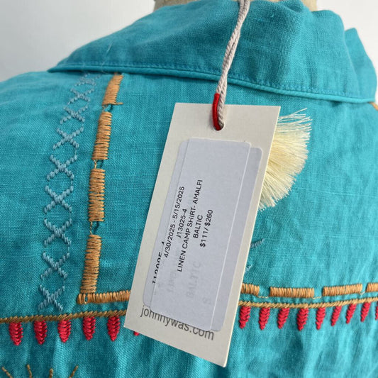 Johnny Was S/S Linen Shirt