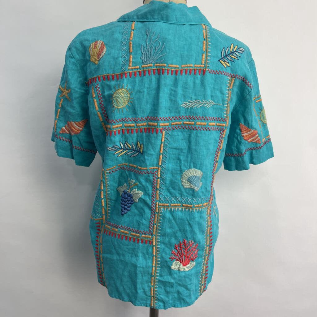 Johnny Was S/S Linen Shirt